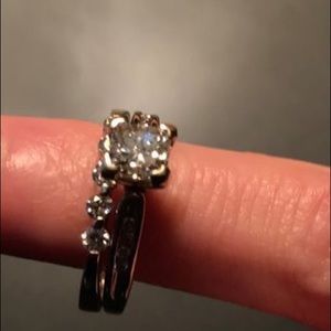 Diamond Engagement Ring & Wedding Band